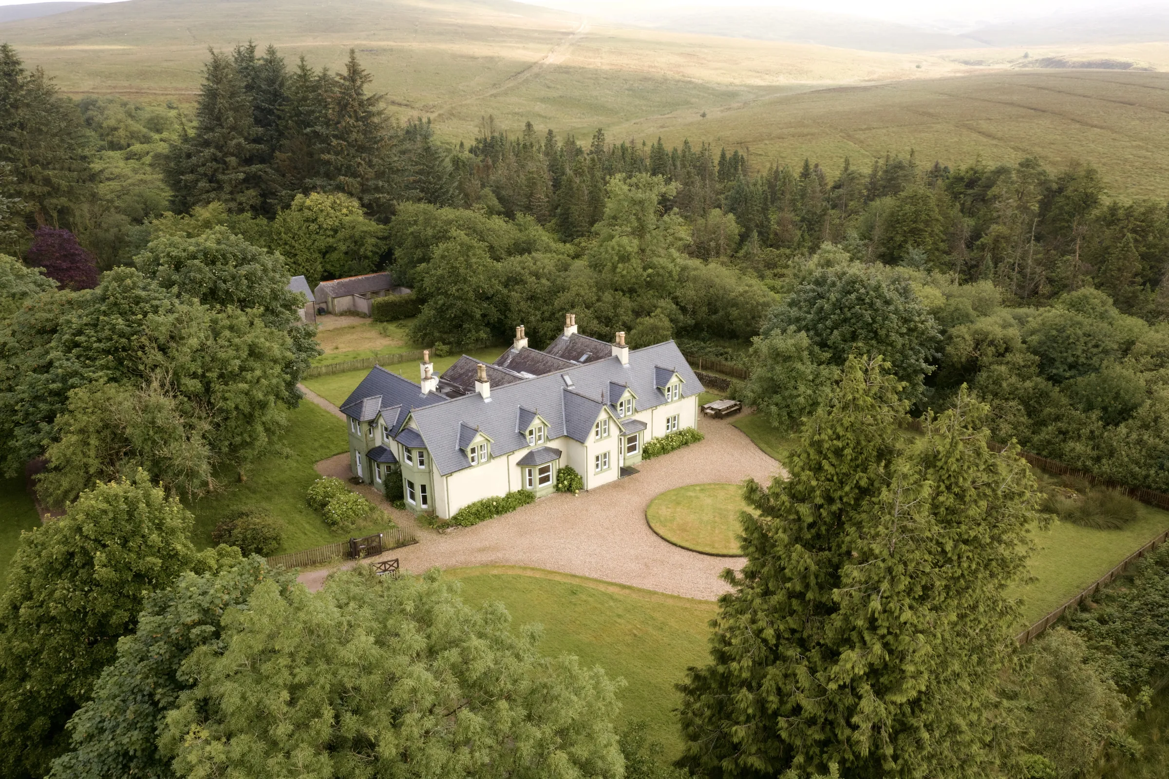 Lagafater Lodge aerial view